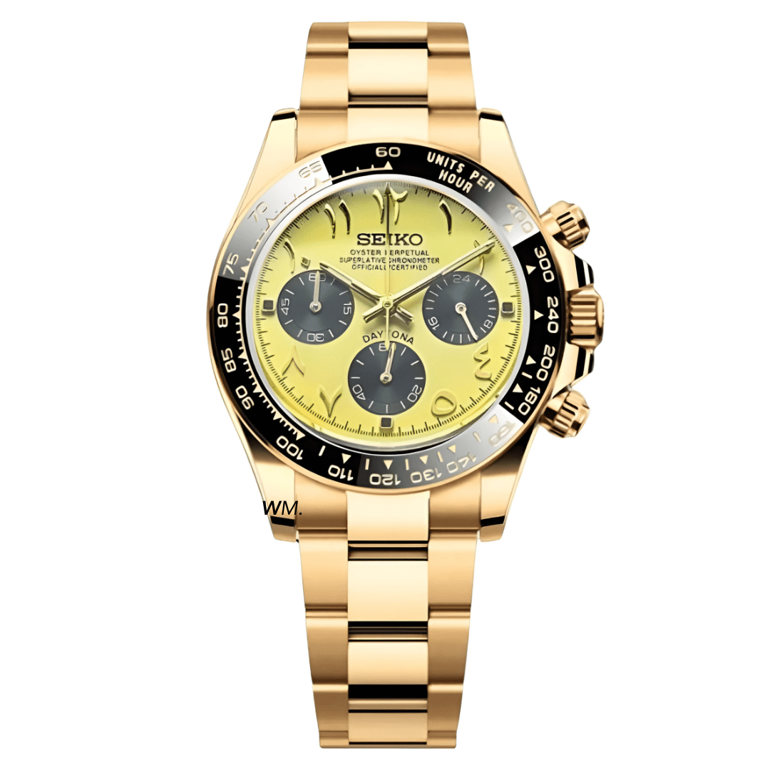 WATCH MOD SEITONA | ARABIC DIAL | BLACK GOLD