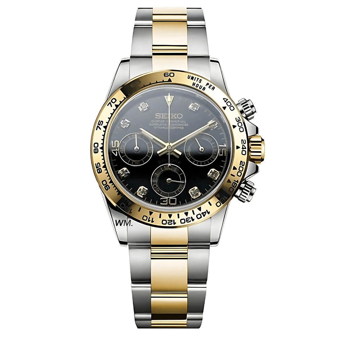 WATCH MOD SEITONA | SILVER GOLD TWO TONE | DIAMOND