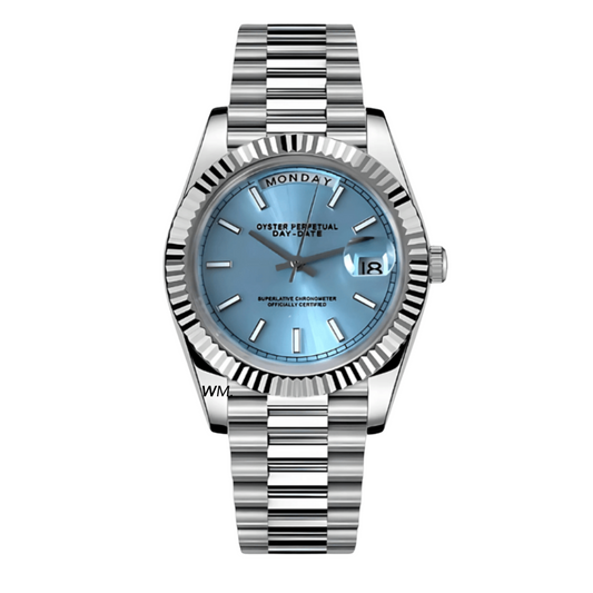 WATCH MOD JUST | DATE | ICE BLUE
