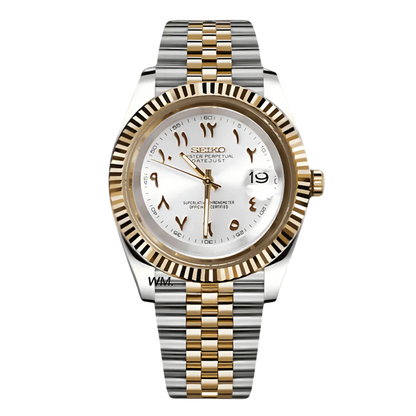 WATCH MOD JUST ARABIC DIAL | GOLD AND SILVER