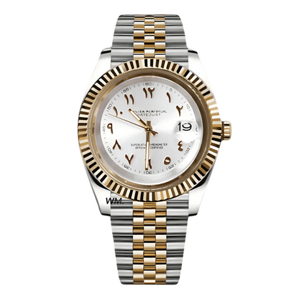 WATCH MOD JUST ARABIC DIAL | GOLD AND SILVER