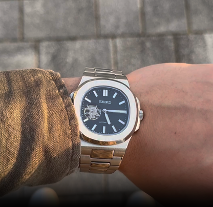 WATCH MOD NAUTIKO | BLACK | OPEN HEART