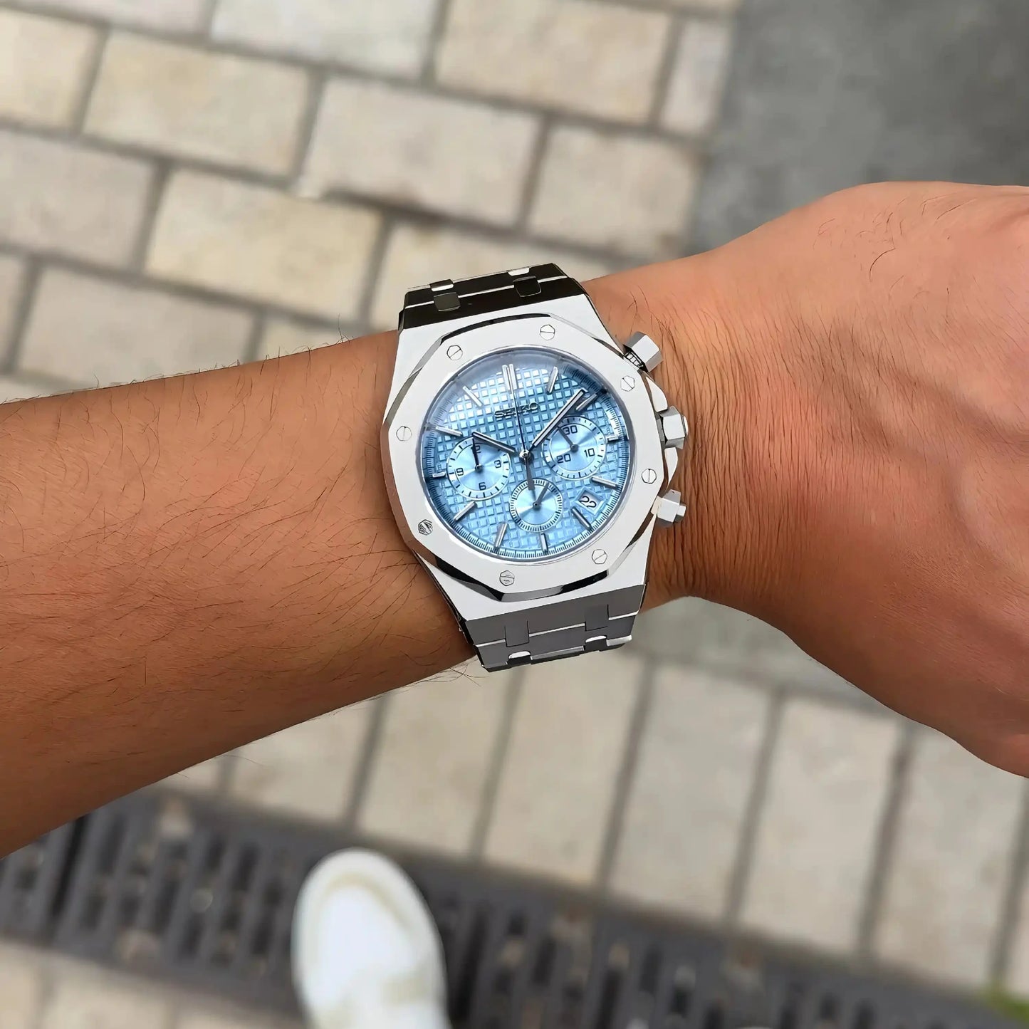 WATCH MOD ROYAL CHRONO | ICE BLUE