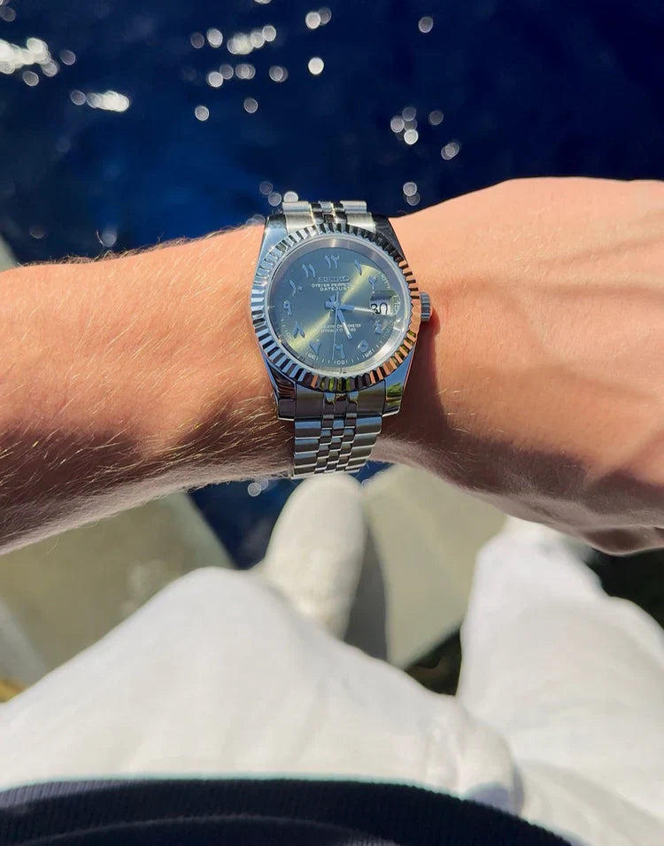 WATCH MOD JUST ARABIC DIAL | OLIVE GREEN