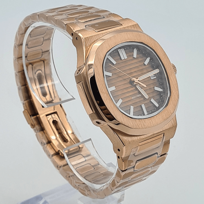 WATCH MOD NAUTIKO | ROSE GOLD BROWN