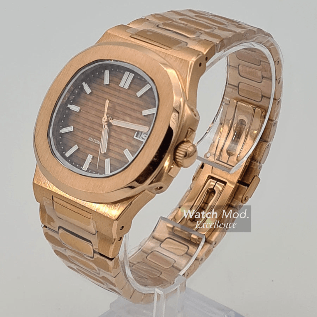 WATCH MOD NAUTIKO | ROSE GOLD BROWN