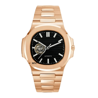 WATCH MOD NAUTIKO | ROSE GOLD BLACK | OPEN HEART