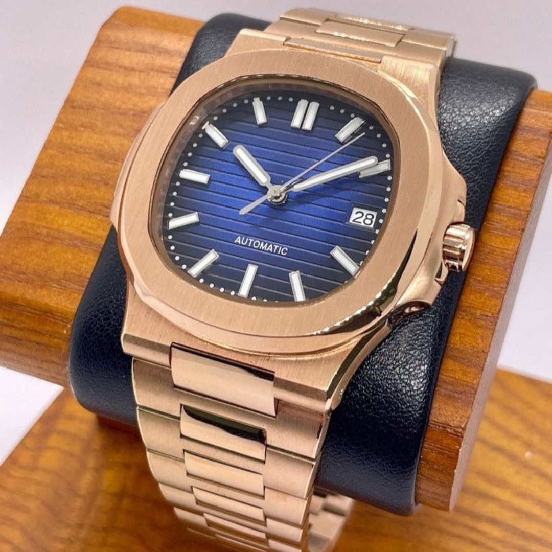 WATCH MOD NAUTIKO | ROSE GOLD BLUE