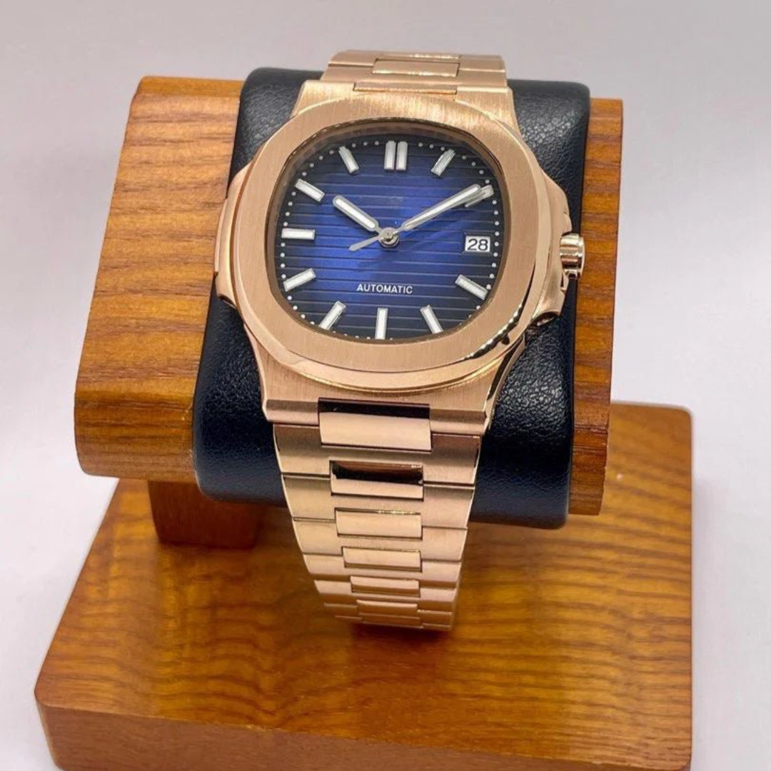 WATCH MOD NAUTIKO | ROSE GOLD BLUE