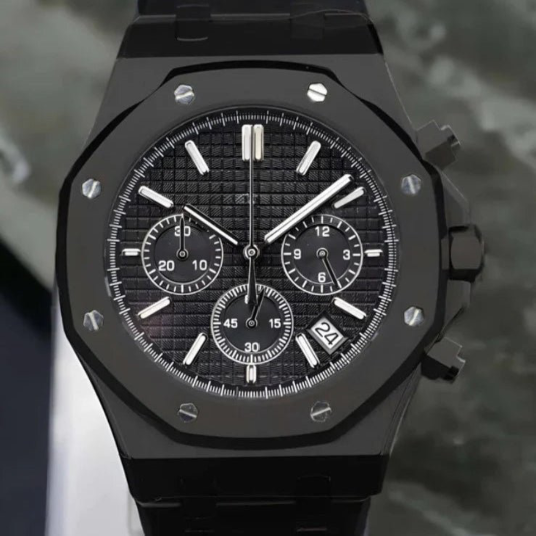 WATCH MOD ROYAL CHRONO | FULL BLACK