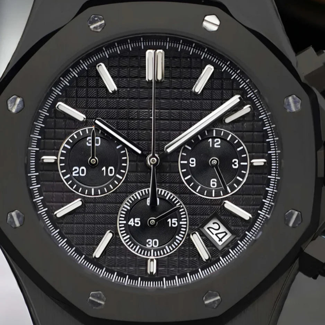 WATCH MOD ROYAL CHRONO | FULL BLACK