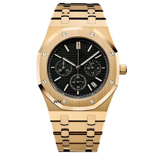 WATCH MOD ROYAL | CHRONO GOLD BLACK