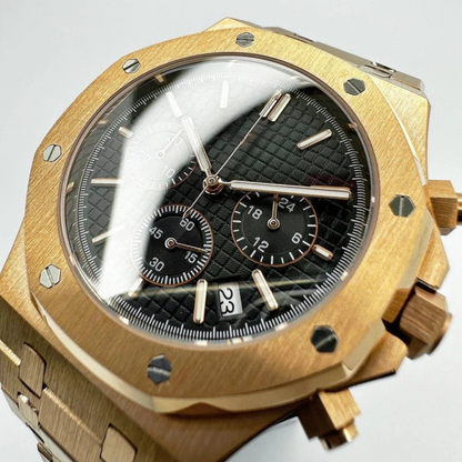 WATCH MOD ROYAL | CHRONO GOLD BLACK