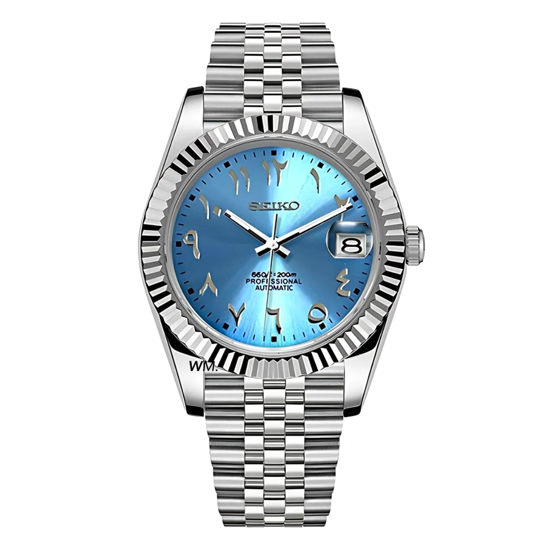WATCH MOD JUST ARABIC DIAL | ICE BLUE