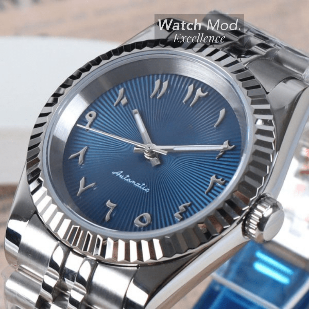 WATCH MOD JUST ARABIC DIAL | BLUE