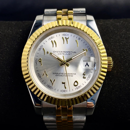 WATCH MOD JUST ARABIC DIAL | GOLD AND SILVER