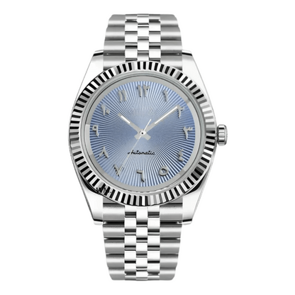 WATCH MOD JUST ARABIC DIAL | ICE BLUE RELIEF