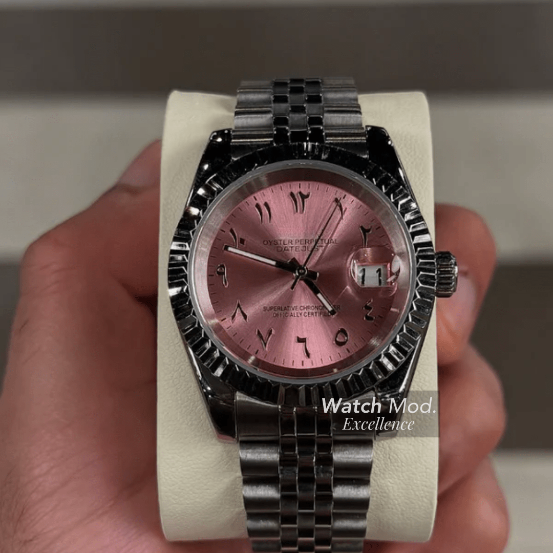WATCH MOD JUST ARABIC DIAL | PINK