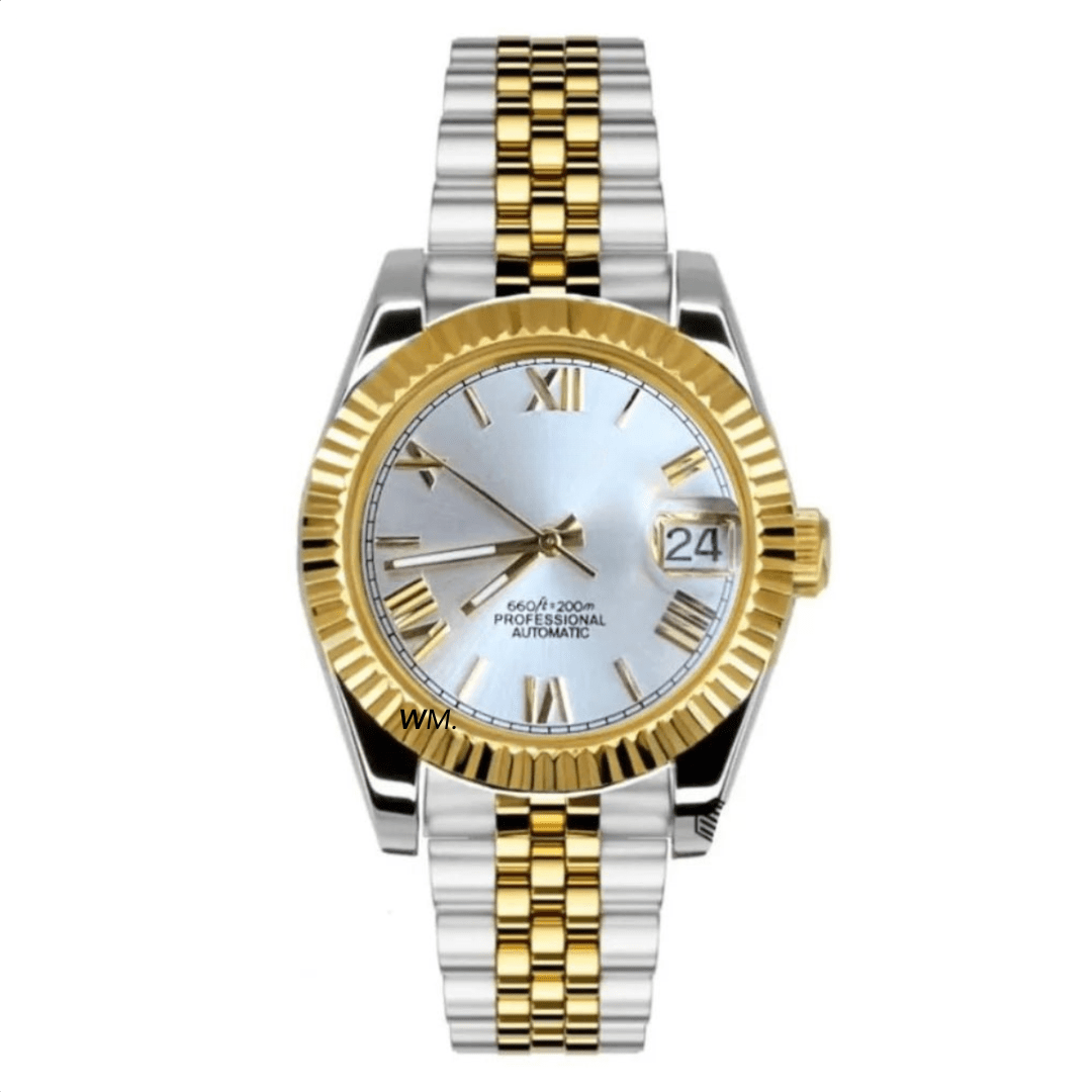 WATCH MOD JUST ROMAN | GOLD SILVER TWO TONES