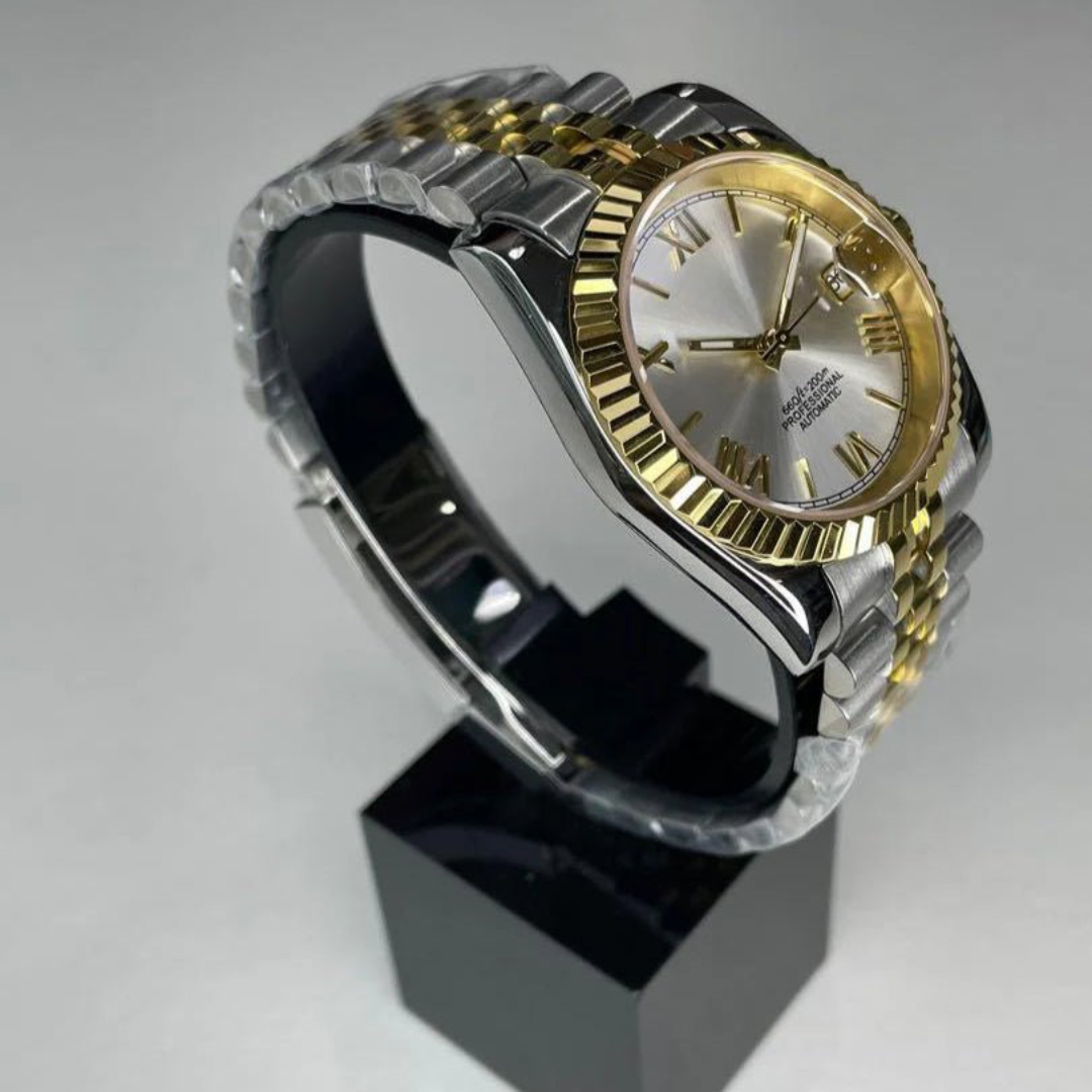 WATCH MOD JUST ROMAN | GOLD SILVER TWO TONES