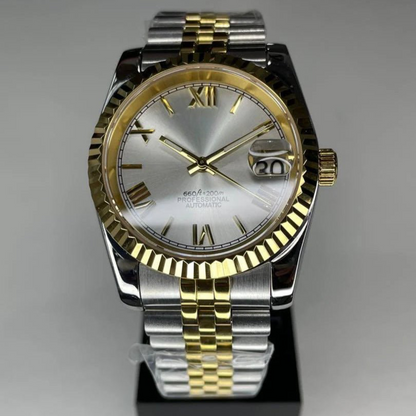 WATCH MOD JUST ROMAN | GOLD SILVER TWO TONES