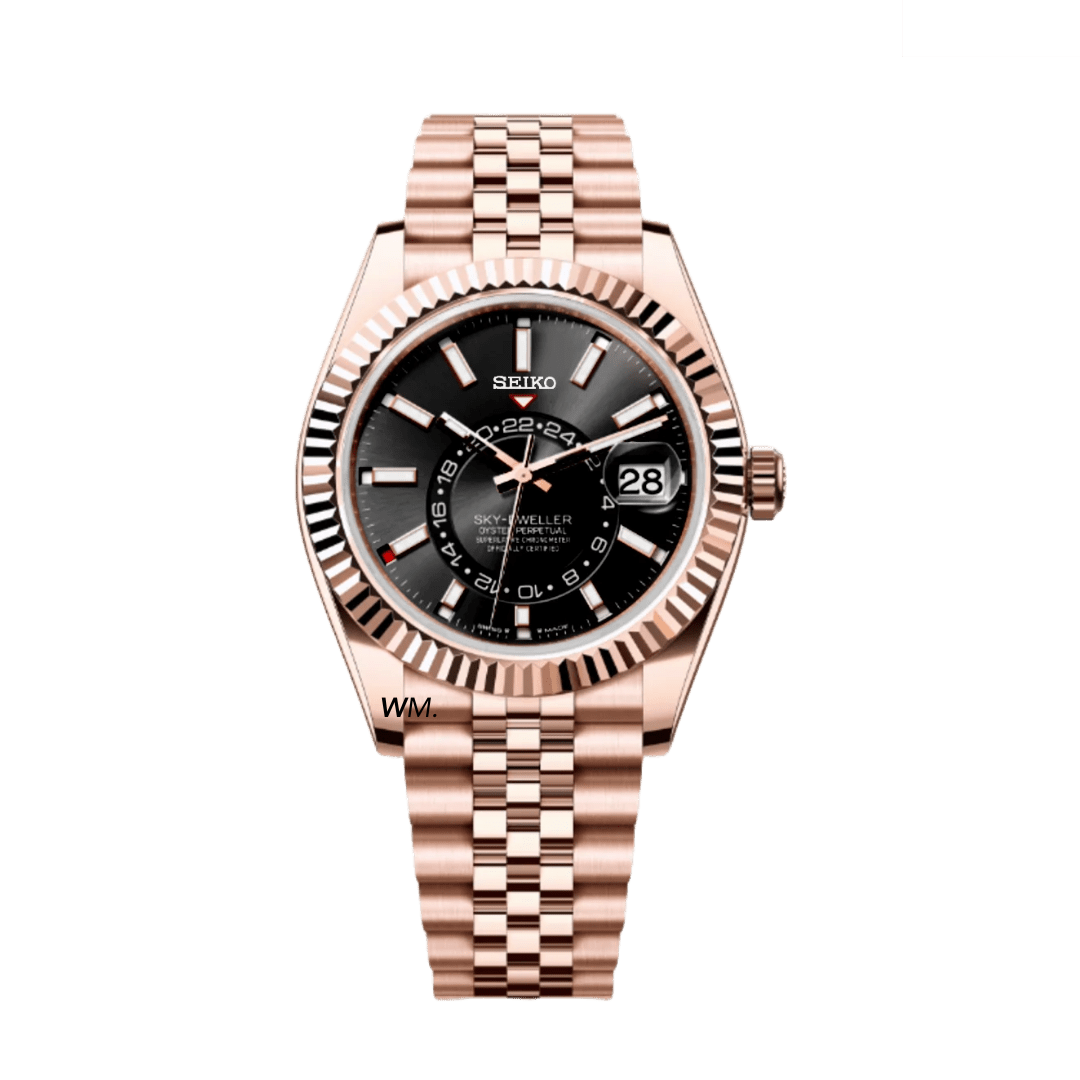 WATCH MOD JUST | SKY ROSE GOLD BLACK