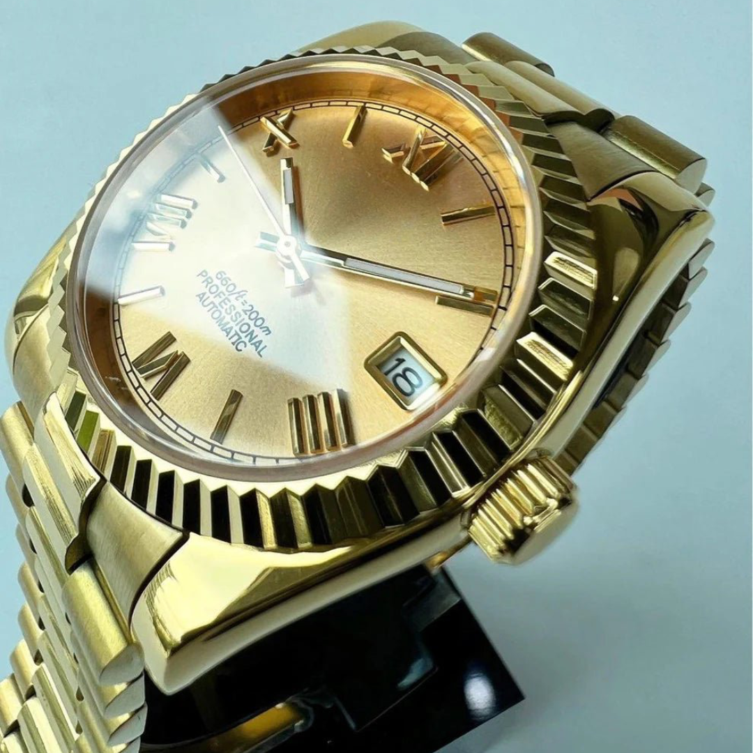 WATCH MOD JUST | GOLD | PRESIDENT STRAP
