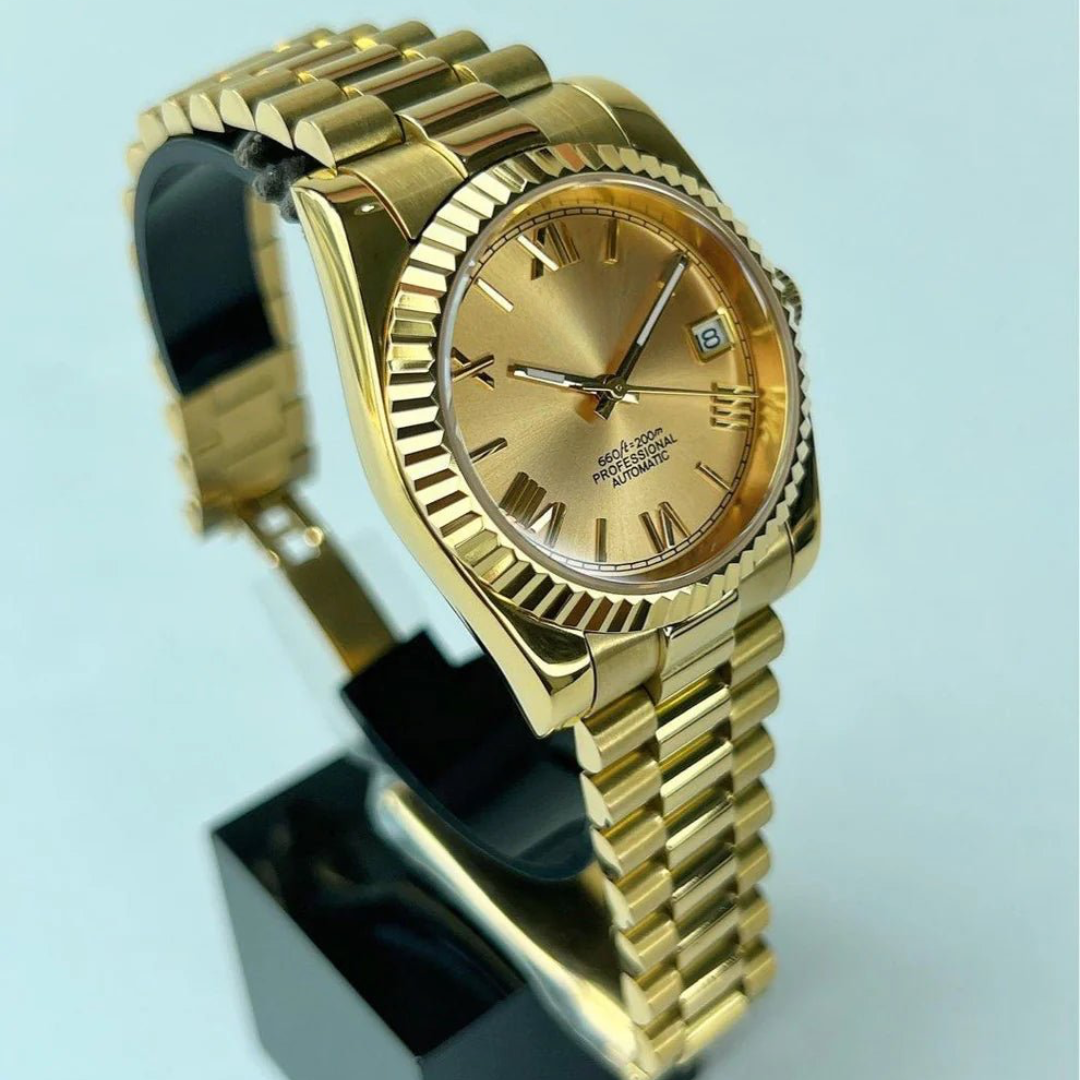 WATCH MOD JUST | GOLD | PRESIDENT STRAP