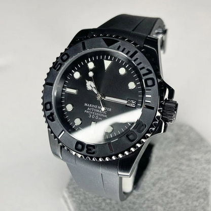 WATCH MOD MARINER | FULL BLACK | SILICONE STRAP