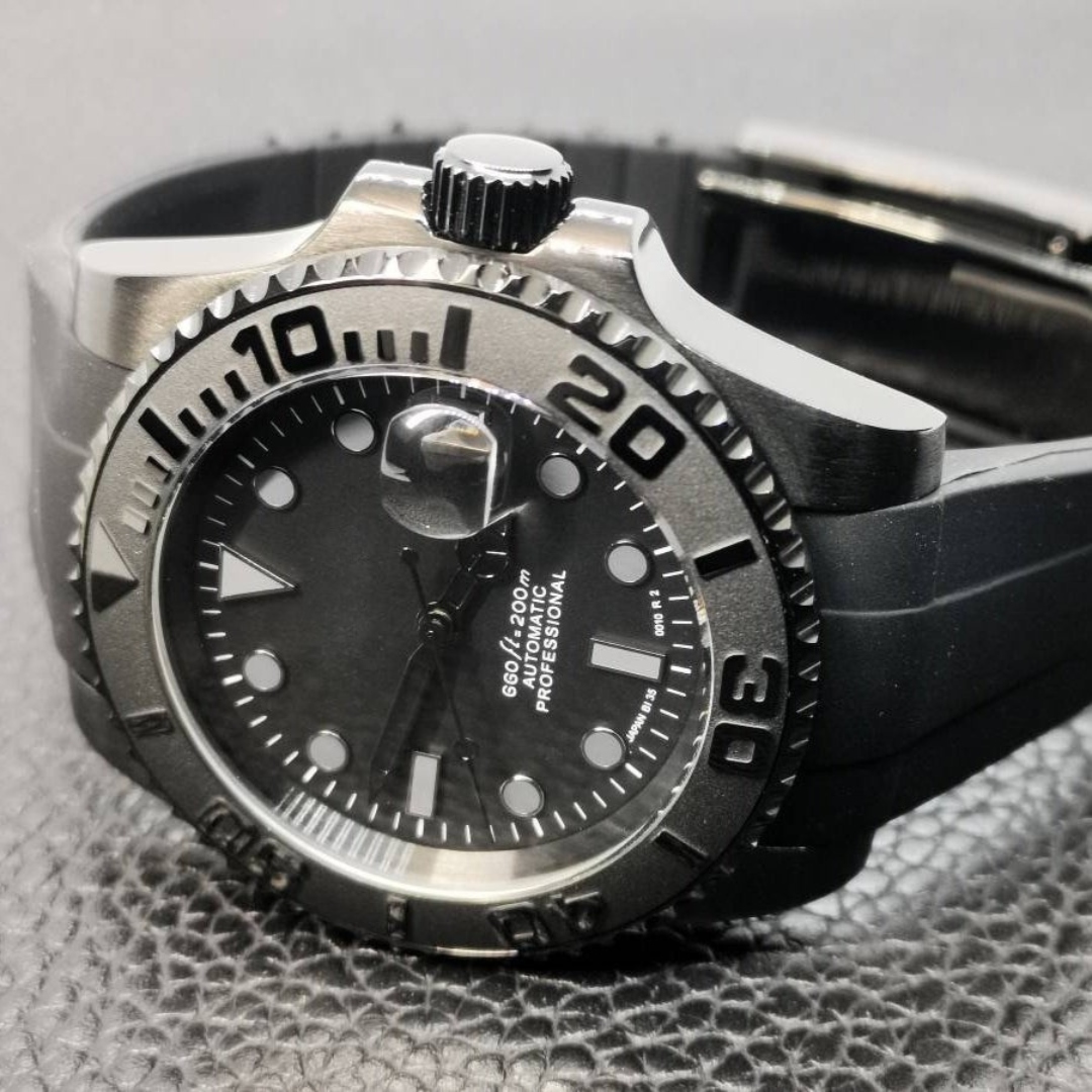 WATCH MOD MARINER | FULL BLACK | SILICONE STRAP