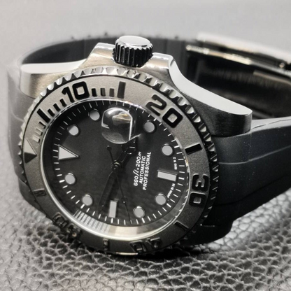 WATCH MOD MARINER | FULL BLACK | SILICONE STRAP