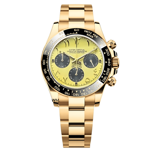 WATCH MOD SEITONA | ARABIC DIAL | BLACK GOLD