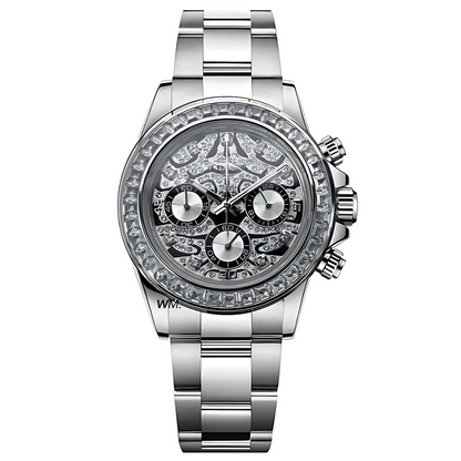 WATCH MOD SEITONA | SILVER TIGER EYE | DIAMOND