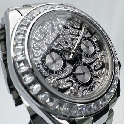 WATCH MOD SEITONA | SILVER TIGER EYE | DIAMOND