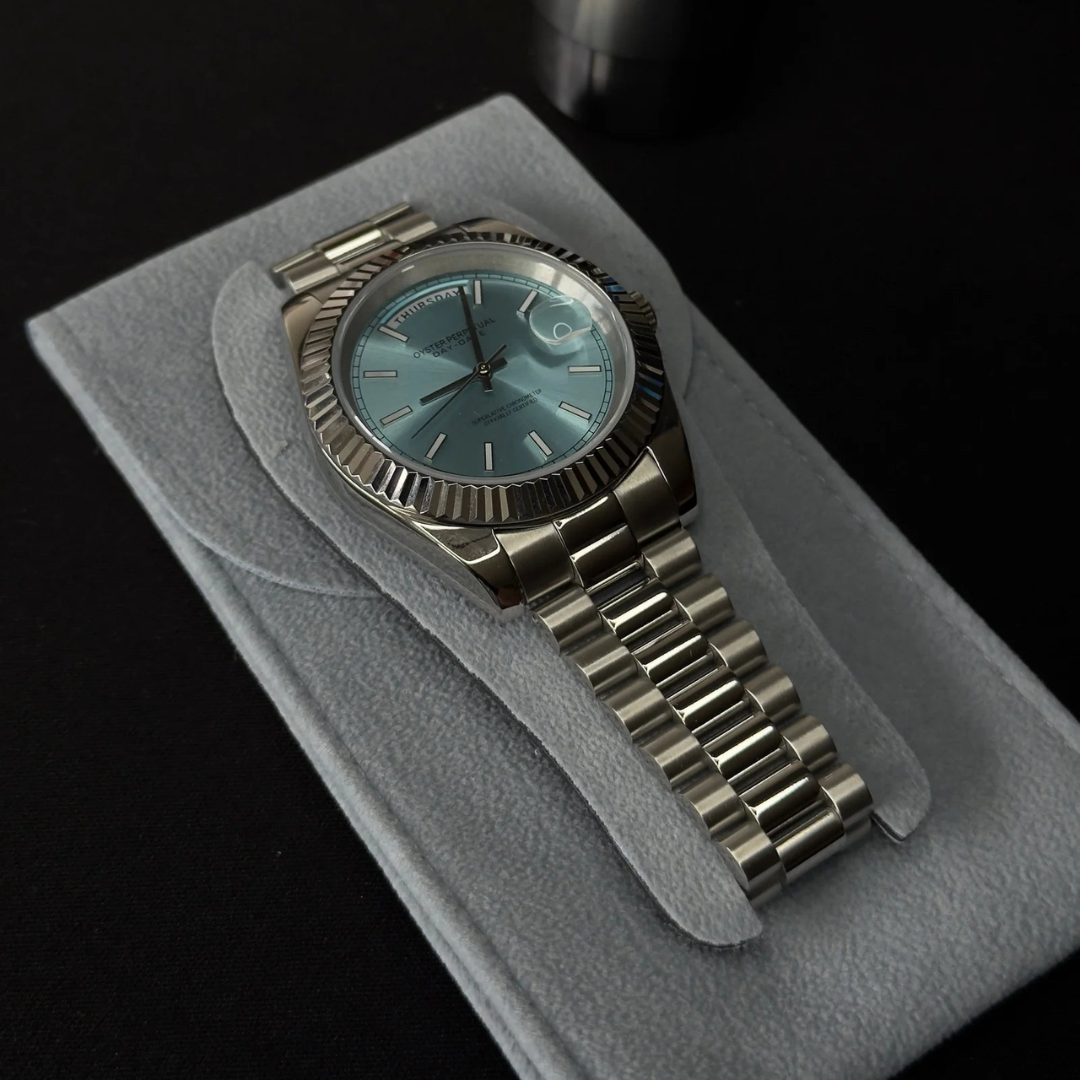 WATCH MOD JUST | DATE | ICE BLUE