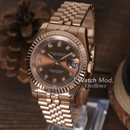 WATCH MOD JUST | ROSE GOLD CHOCOLATE