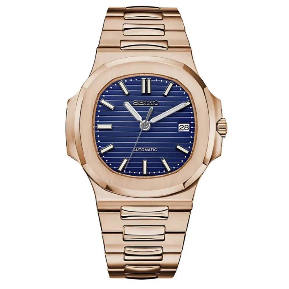 WATCH MOD NAUTIKO | ROSE GOLD BLUE