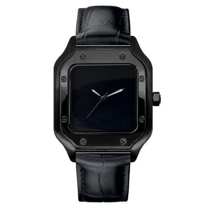 WATCH MOD SANTEIKO | FULL BLACK | LEATHER STRAP
