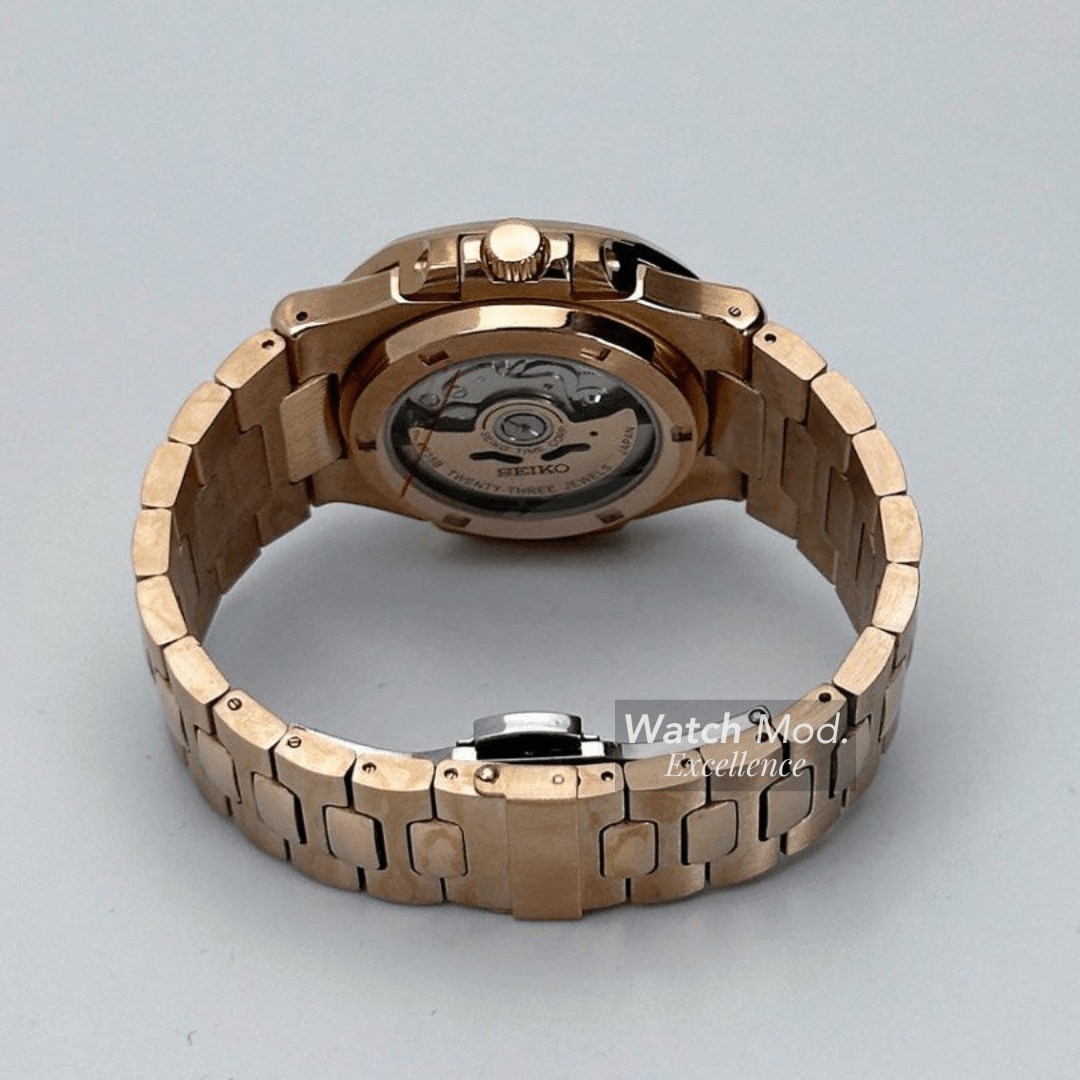 WATCH MOD NAUTIKO | ROSE GOLD BROWN | OPEN HEART