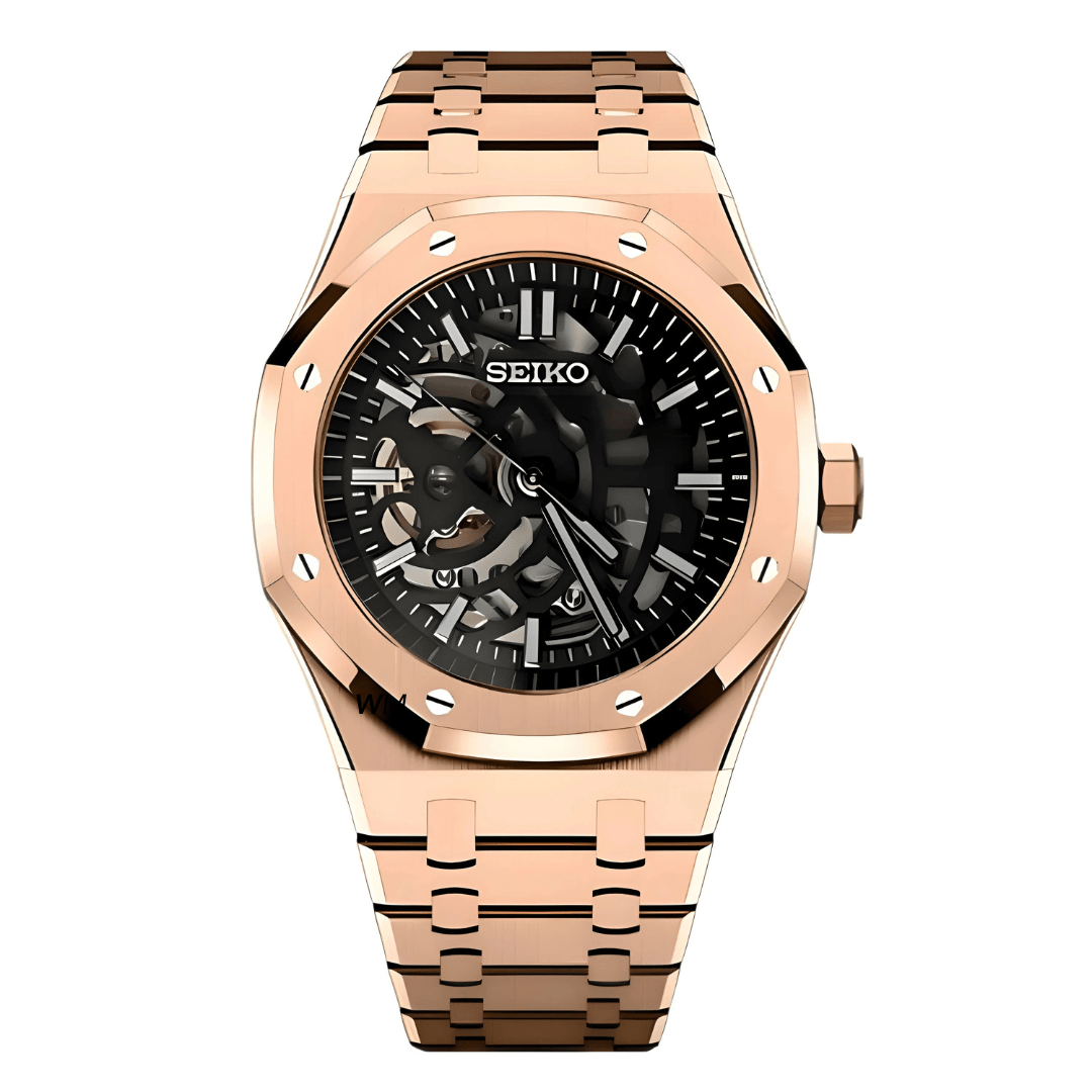 WATCH MOD ROYAL | ROSE GOLD SKELETON