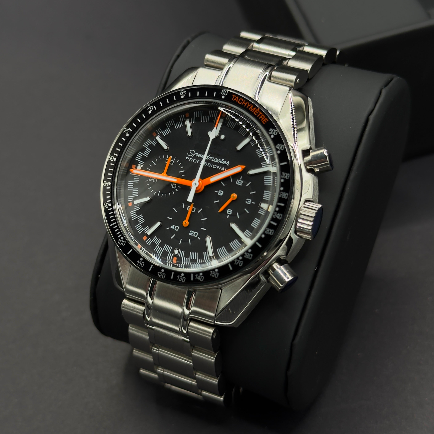 WATCH MOD SPEED | BLACK | ORANGE HANDS