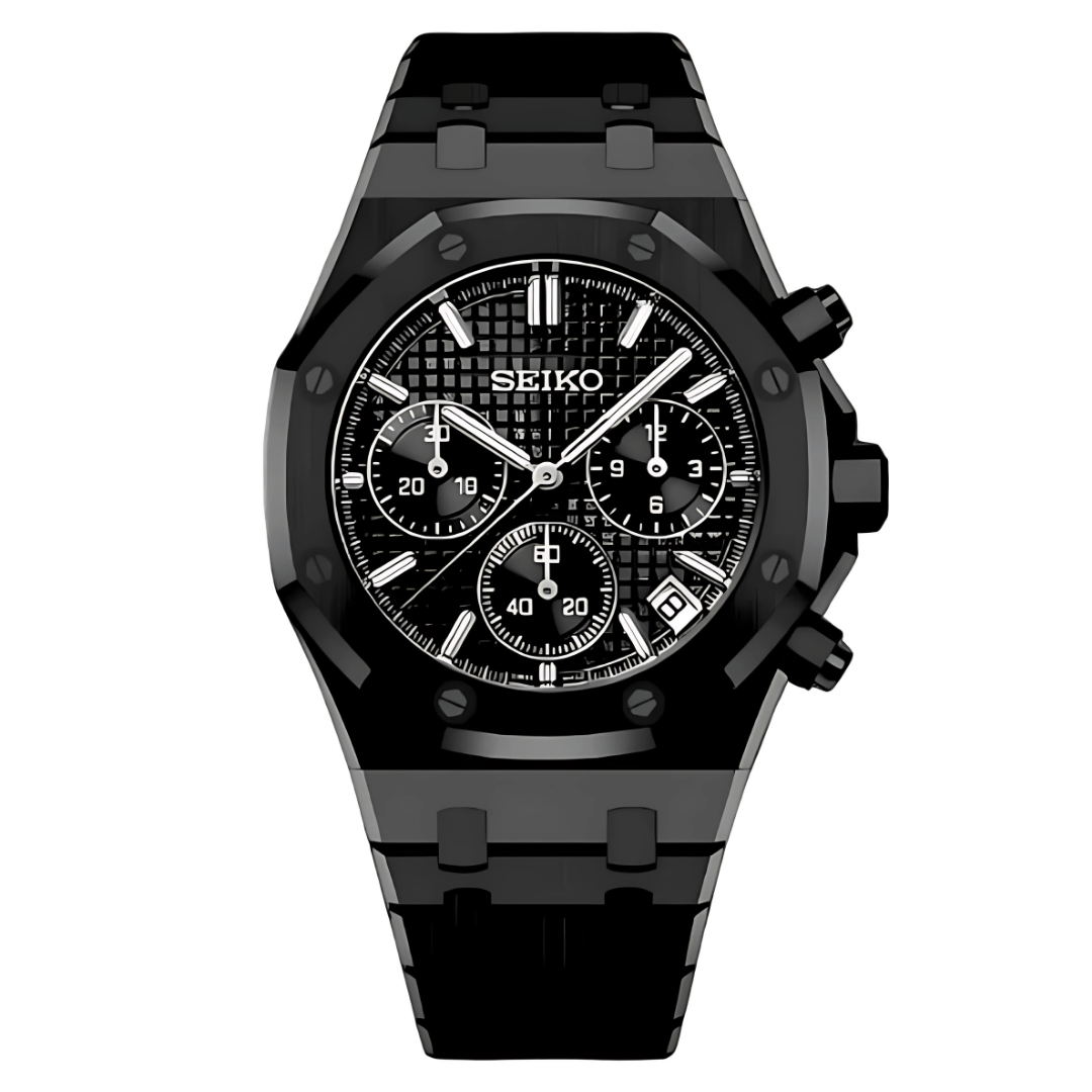 WATCH MOD ROYAL CHRONO | FULL BLACK
