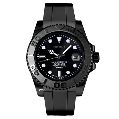 WATCH MOD MARINER | FULL BLACK | SILICONE STRAP