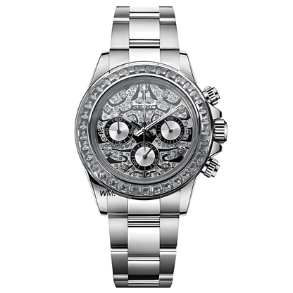 WATCH MOD SEITONA | SILVER TIGER EYE | DIAMOND